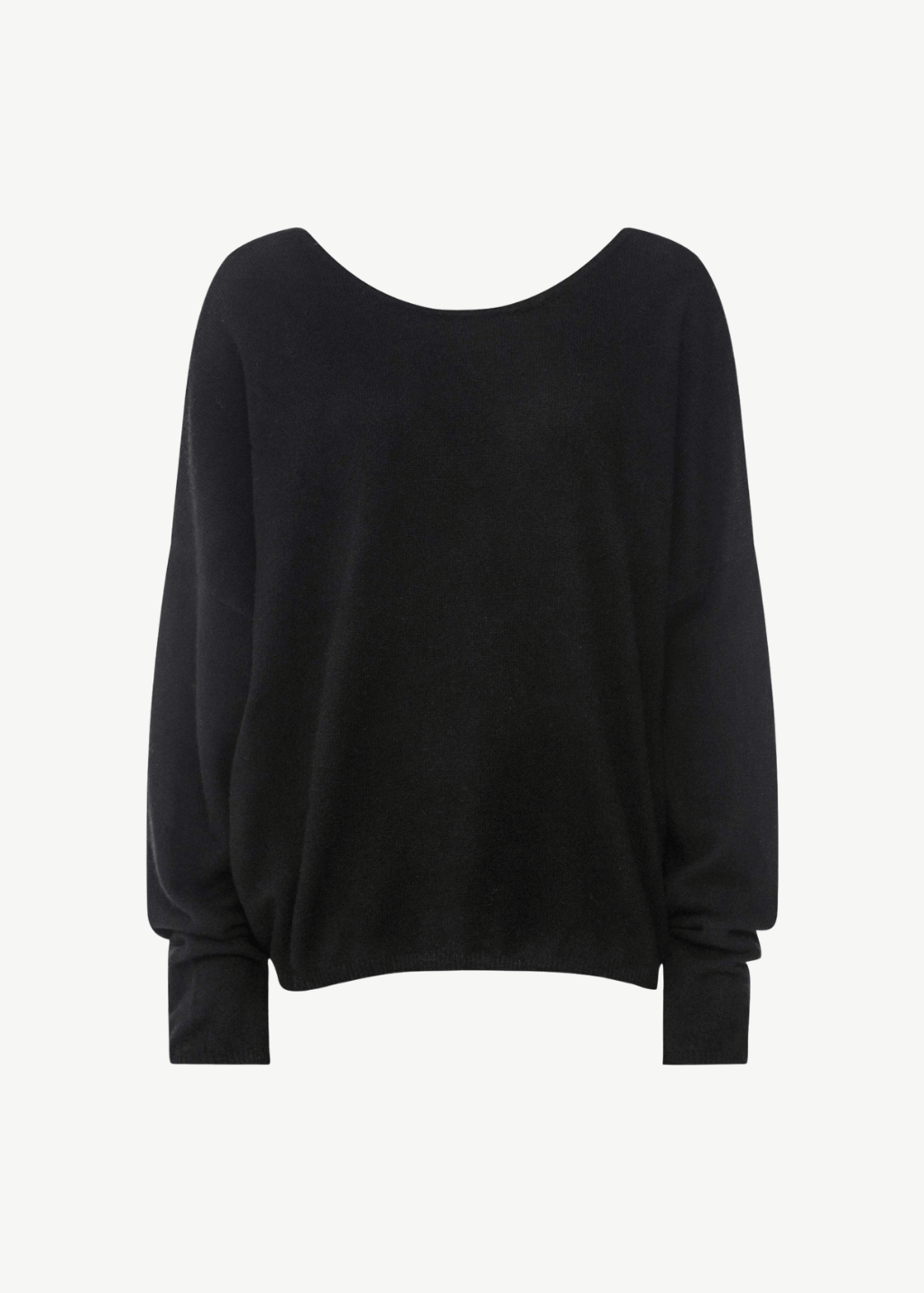 Colorush Brushed Nala Sexy Back Sweater in Black | Shop Tula