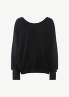 Colorush Brushed Nala Sexy Back Sweater in Black | Shop Tula