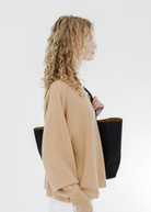Colorush Cashmere Yangon Boat Sweater in Camel | Shop Tula