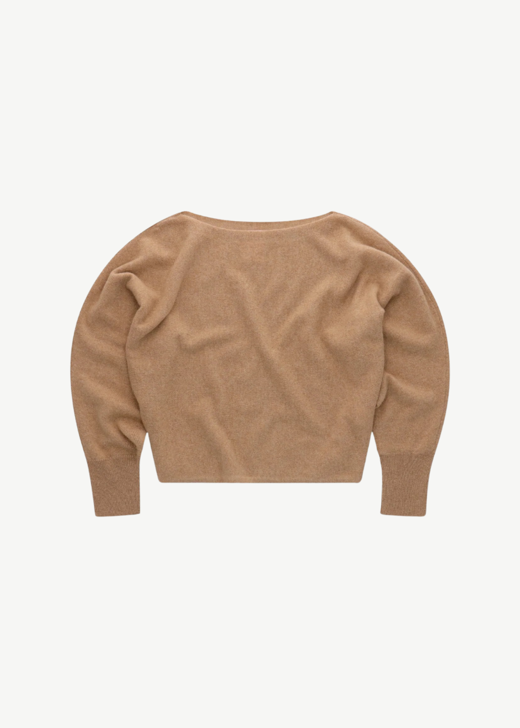 Colorush Cashmere Yangon Boat Sweater in Camel | Shop Tula