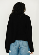 Colorush Chunky Carmen Funnel Neck in Black | Shop Tula