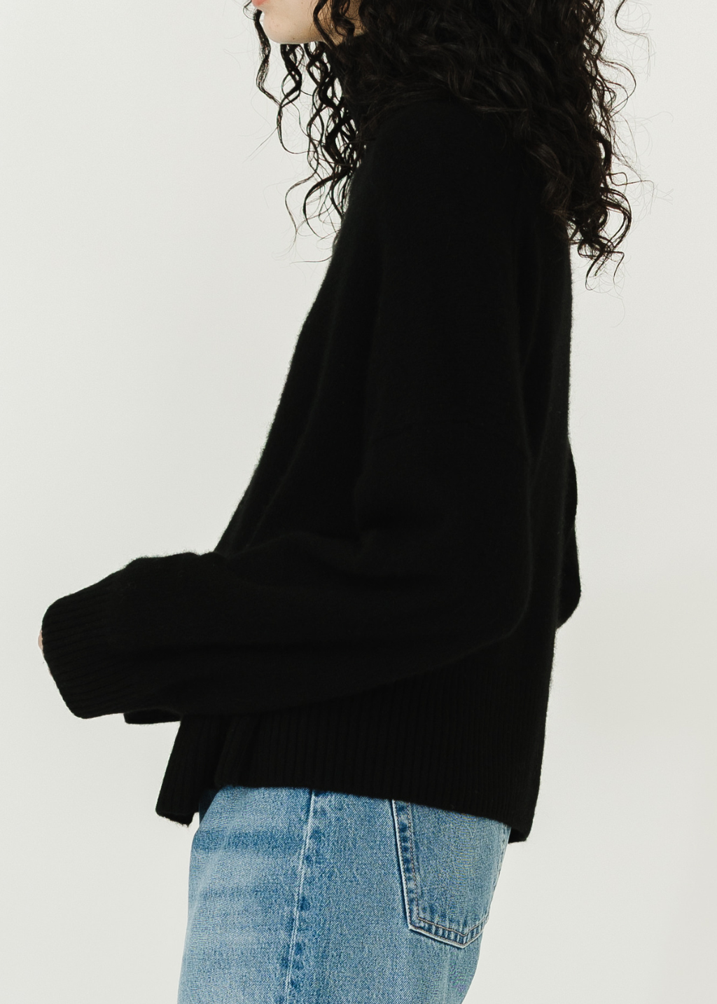 Colorush Chunky Carmen Funnel Neck in Black | Shop Tula