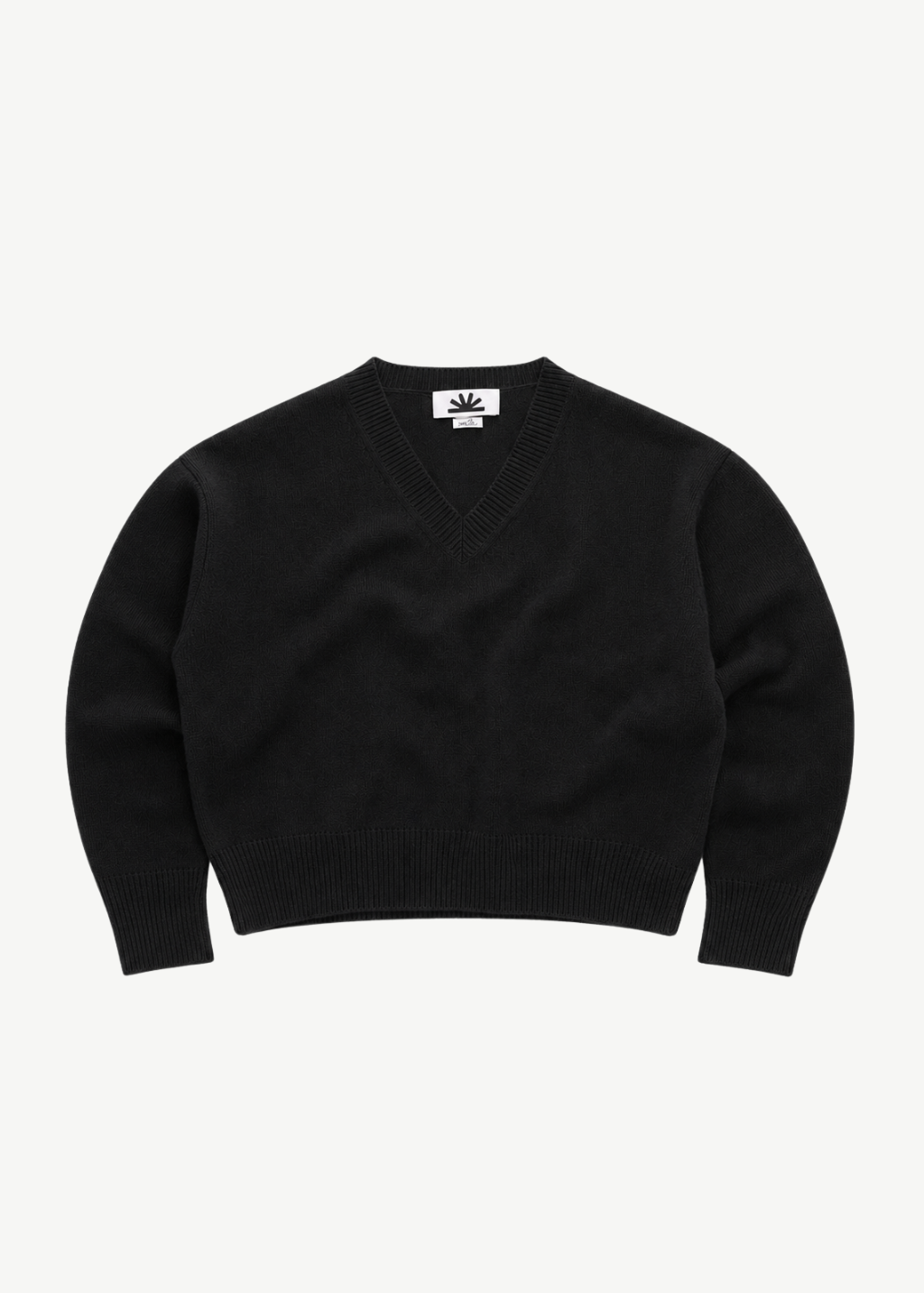 Colorush Chunky Carmen V Neck in Black | Shop Tula