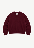 Colorush Chunky Carmen V Neck in Burgundy | Shop Tula