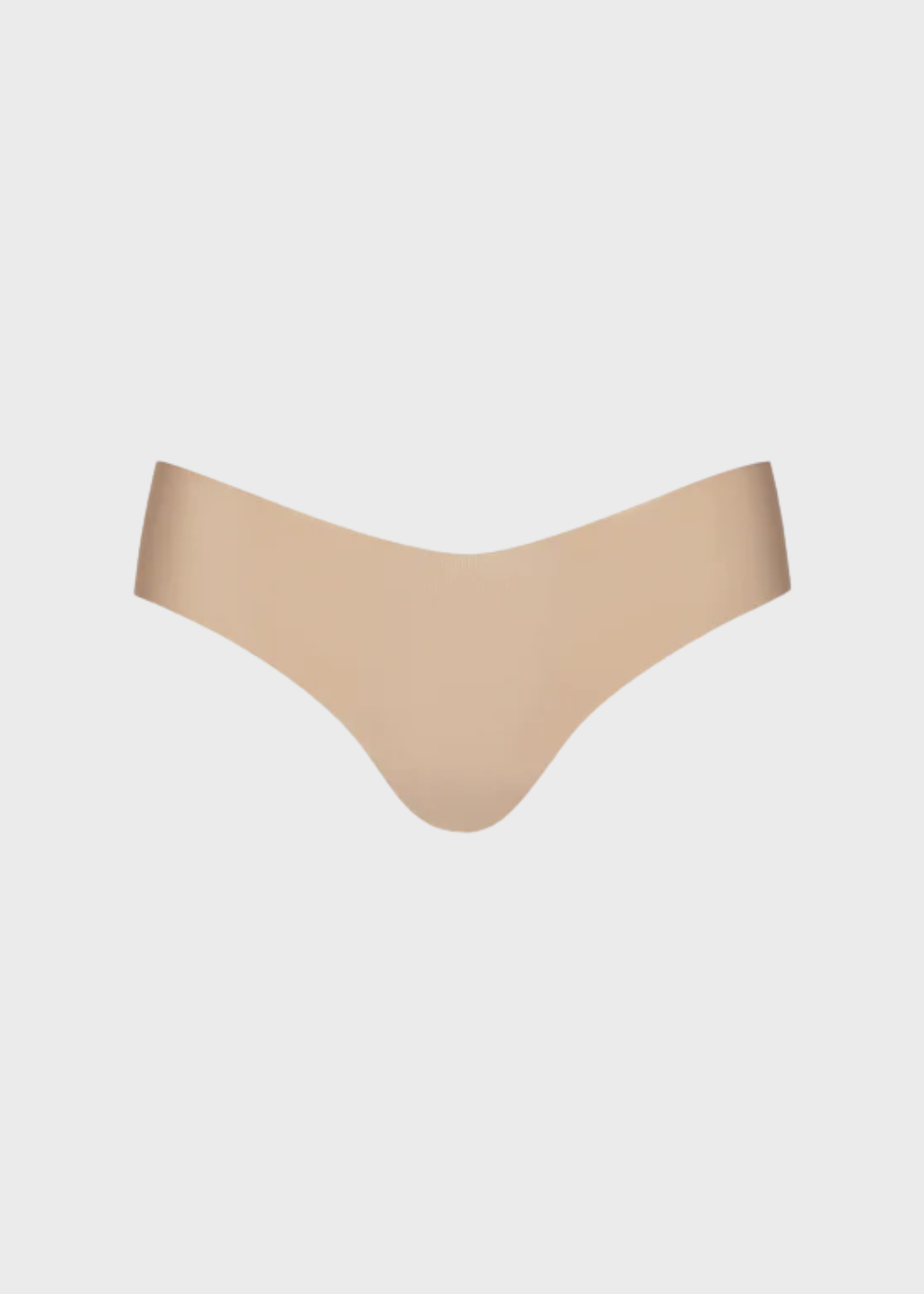 Commando Invisible Rib Thong in Beige | Shop Tula