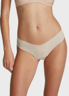 Commando Invisible Rib Thong in Beige | Shop Tula