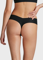 Commando Invisible Rib Thong in Black | Shop Tula