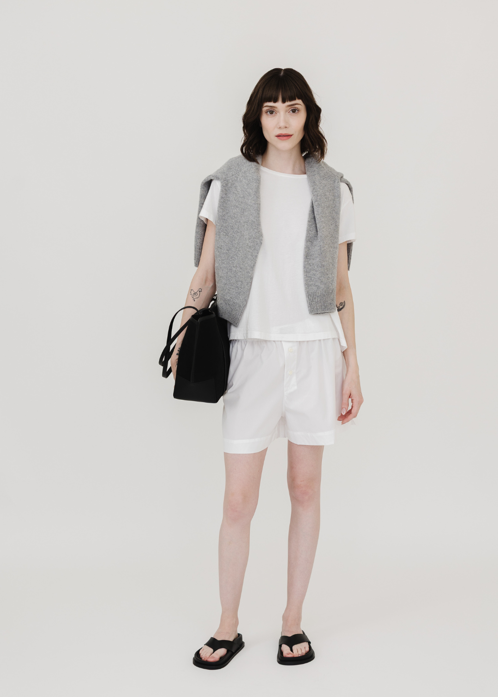 Comme Si La Boxer Classica Cotton in White | Shop Tula