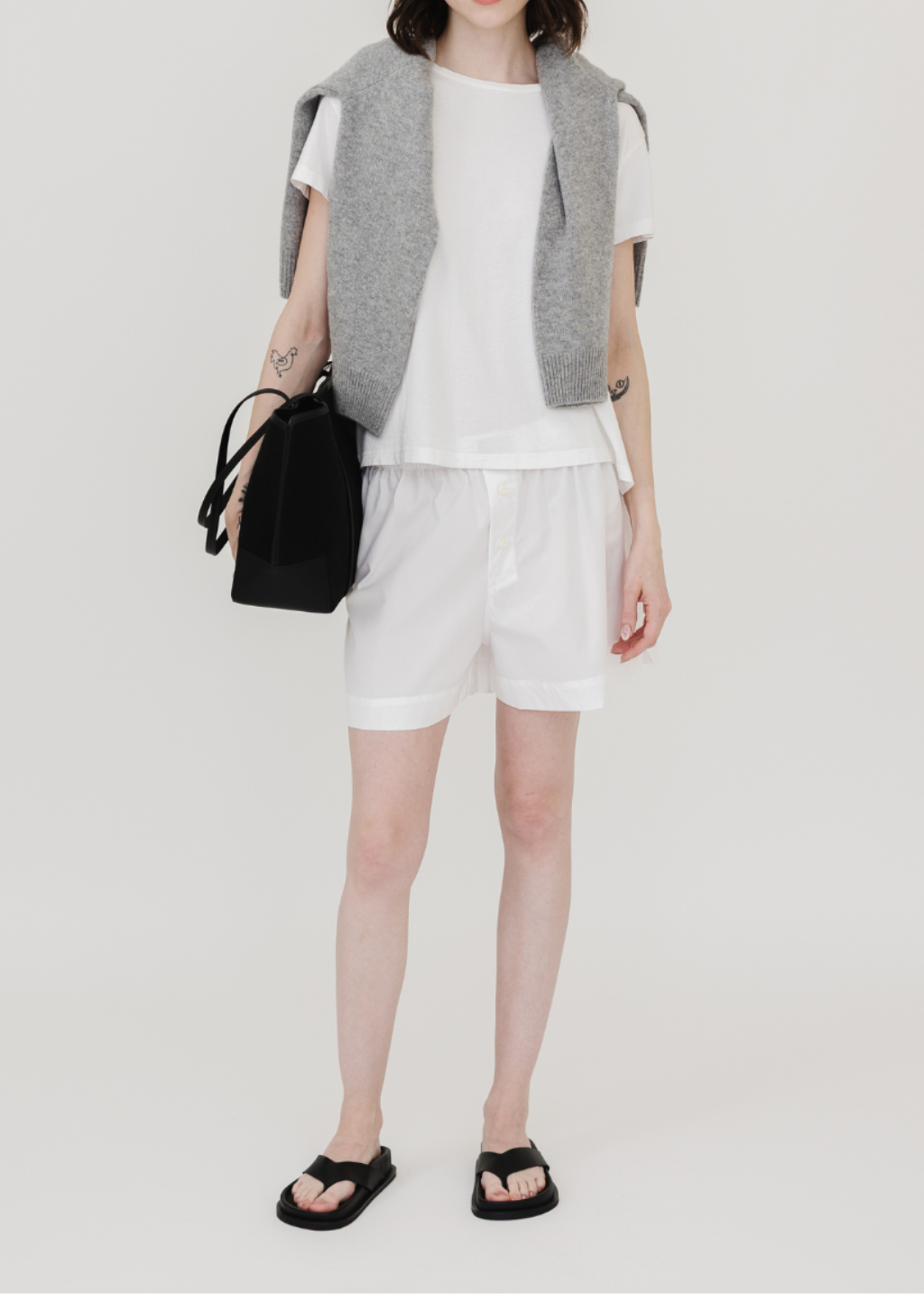 Comme Si La Boxer Classica Cotton in White | Shop Tula