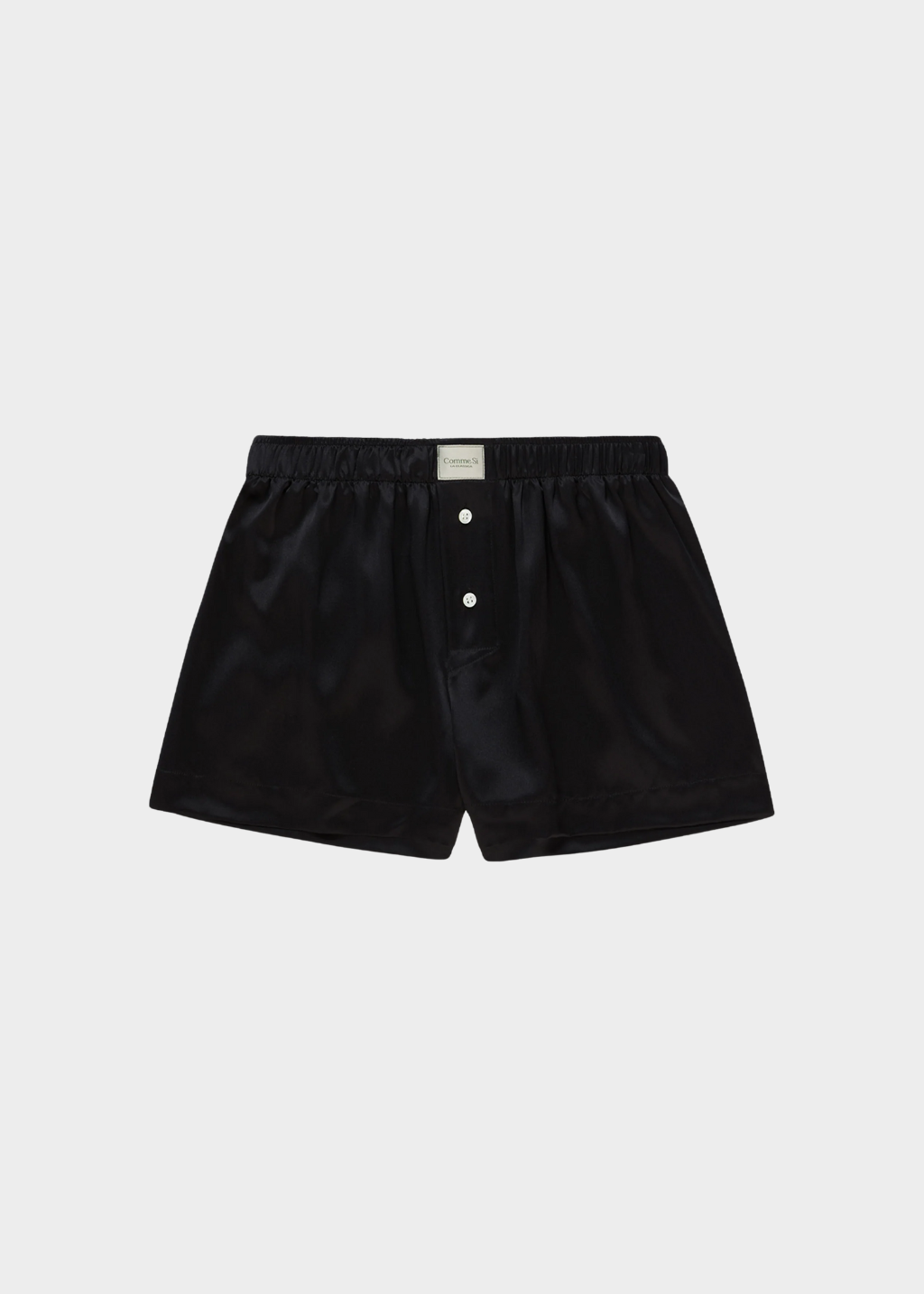Comme Si La Boxer Classica Silk in Black | Shop Tula