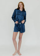 Comme Si La Boxer Classica Silk in Steel Blue | Shop Tula