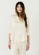 Comme Si La Shirt Classica Silk in Cream | Shop Tula