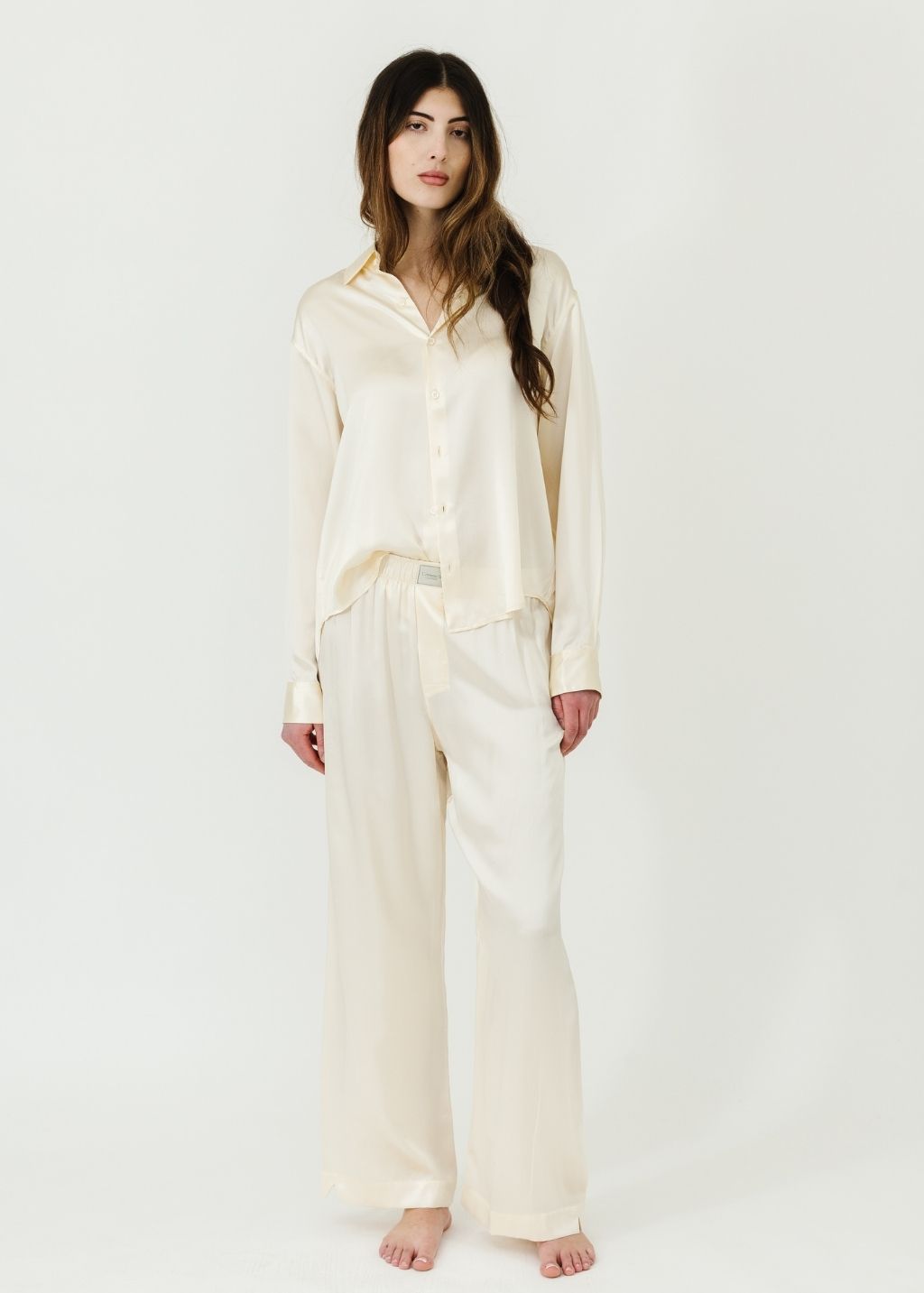 Comme Si La Shirt Classica Silk in Cream | Shop Tula