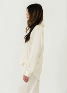 Comme Si La Shirt Classica Silk in Cream Side | Shop Tula