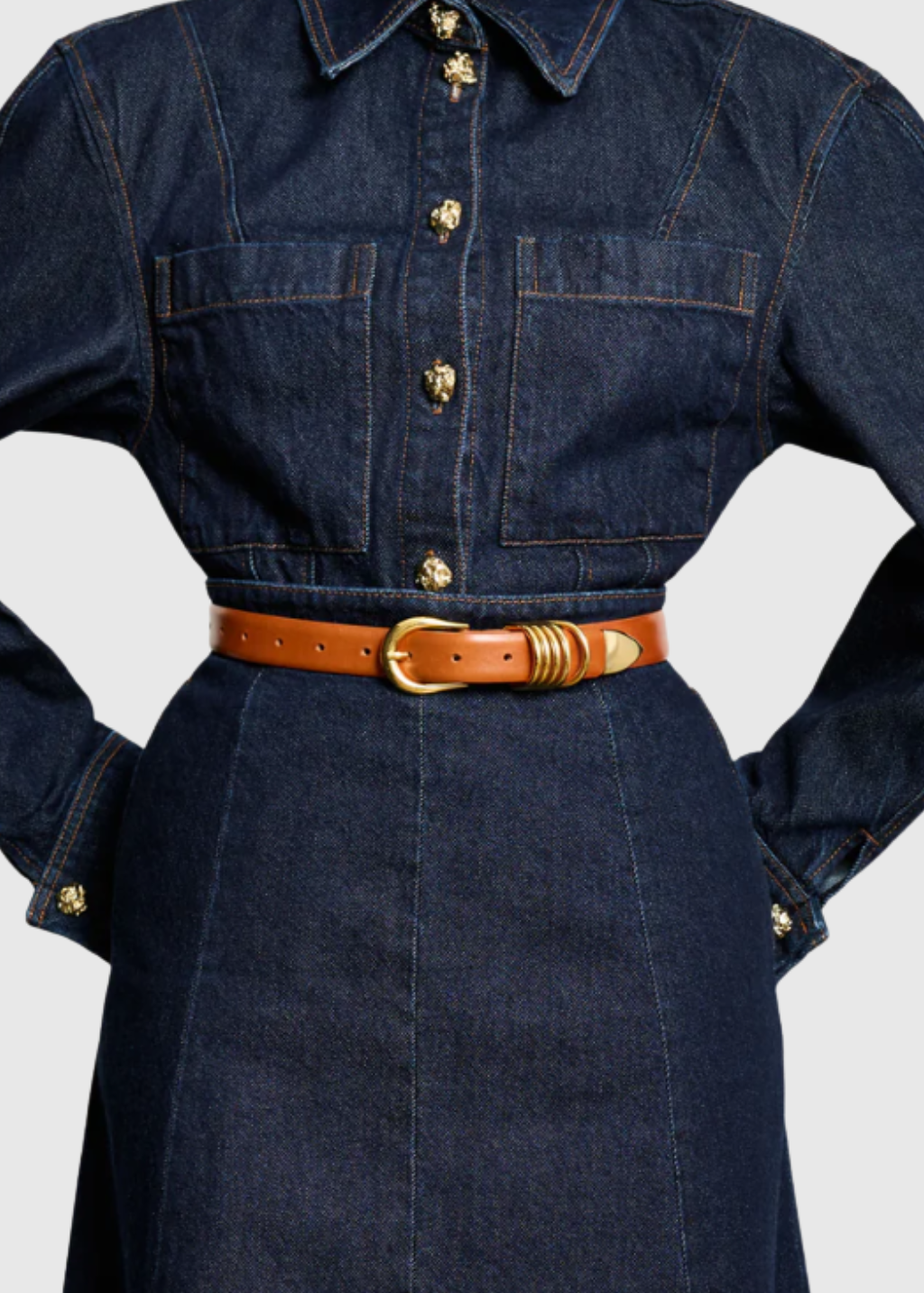 Déhanche Hollyhock Belt in Terre/Gold | Shop Tula