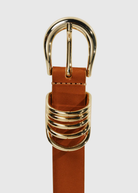 Déhanche Hollyhock Belt in Terre/Gold | Shop Tula