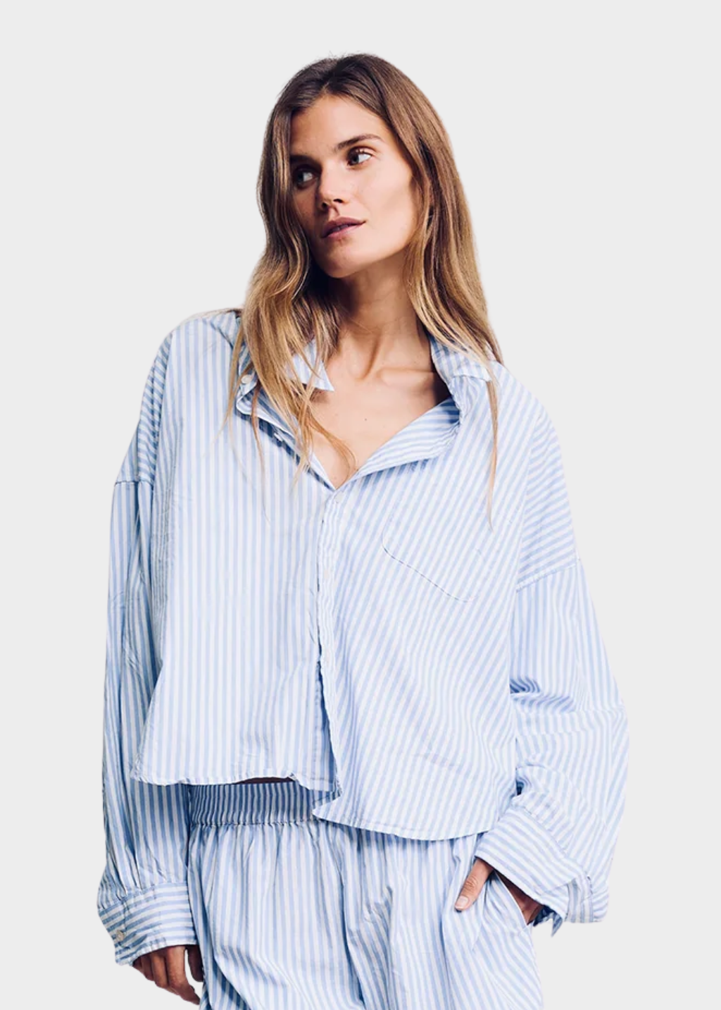 Denimist Cropped PJ Shirt | Shop Tula