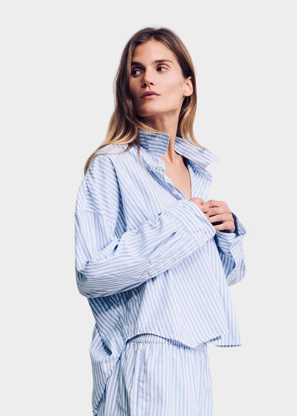 Denimist Cropped PJ Shirt | Shop Tula