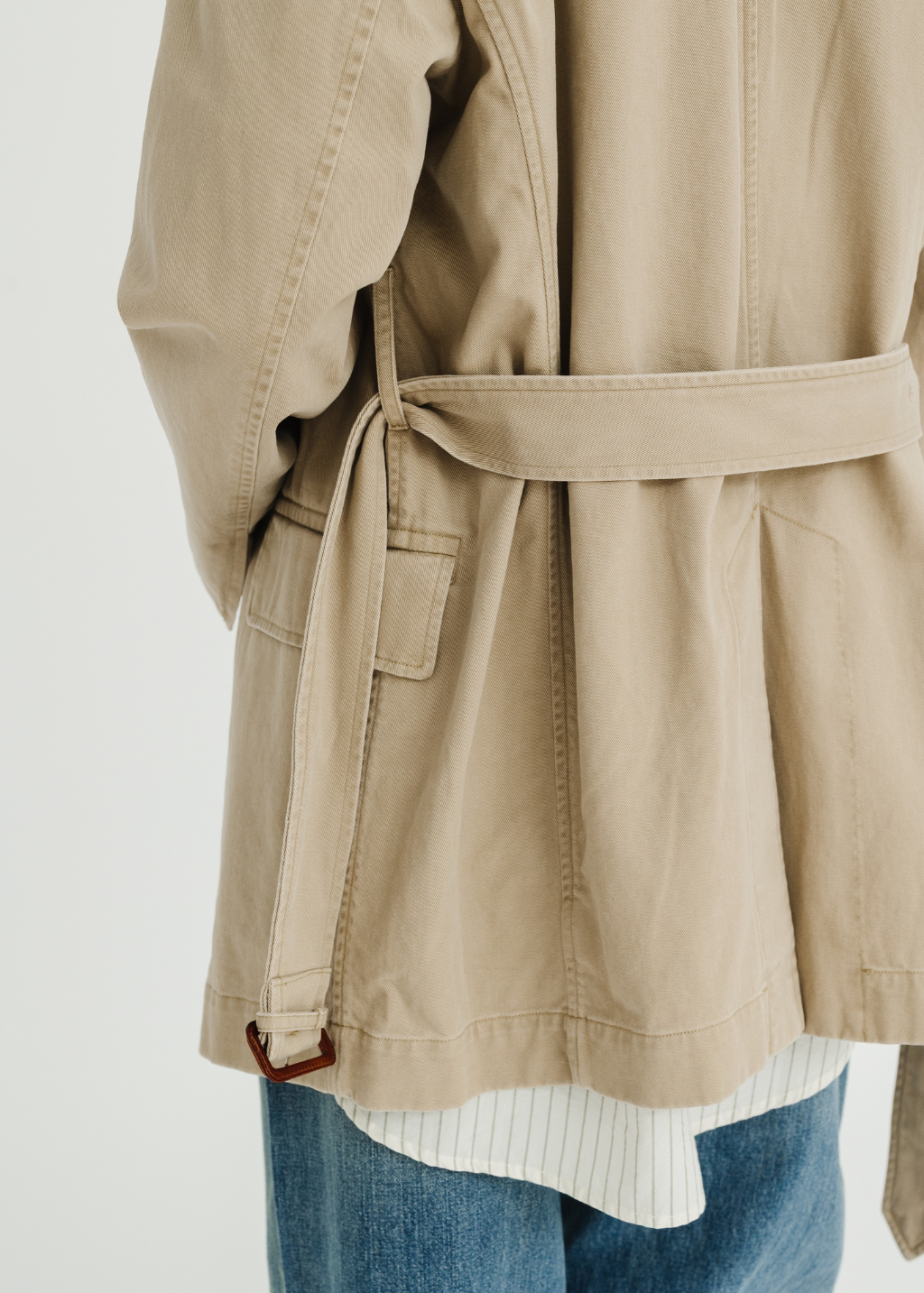 Denimist Deconstructed Blazer With Belt | Shop Tula