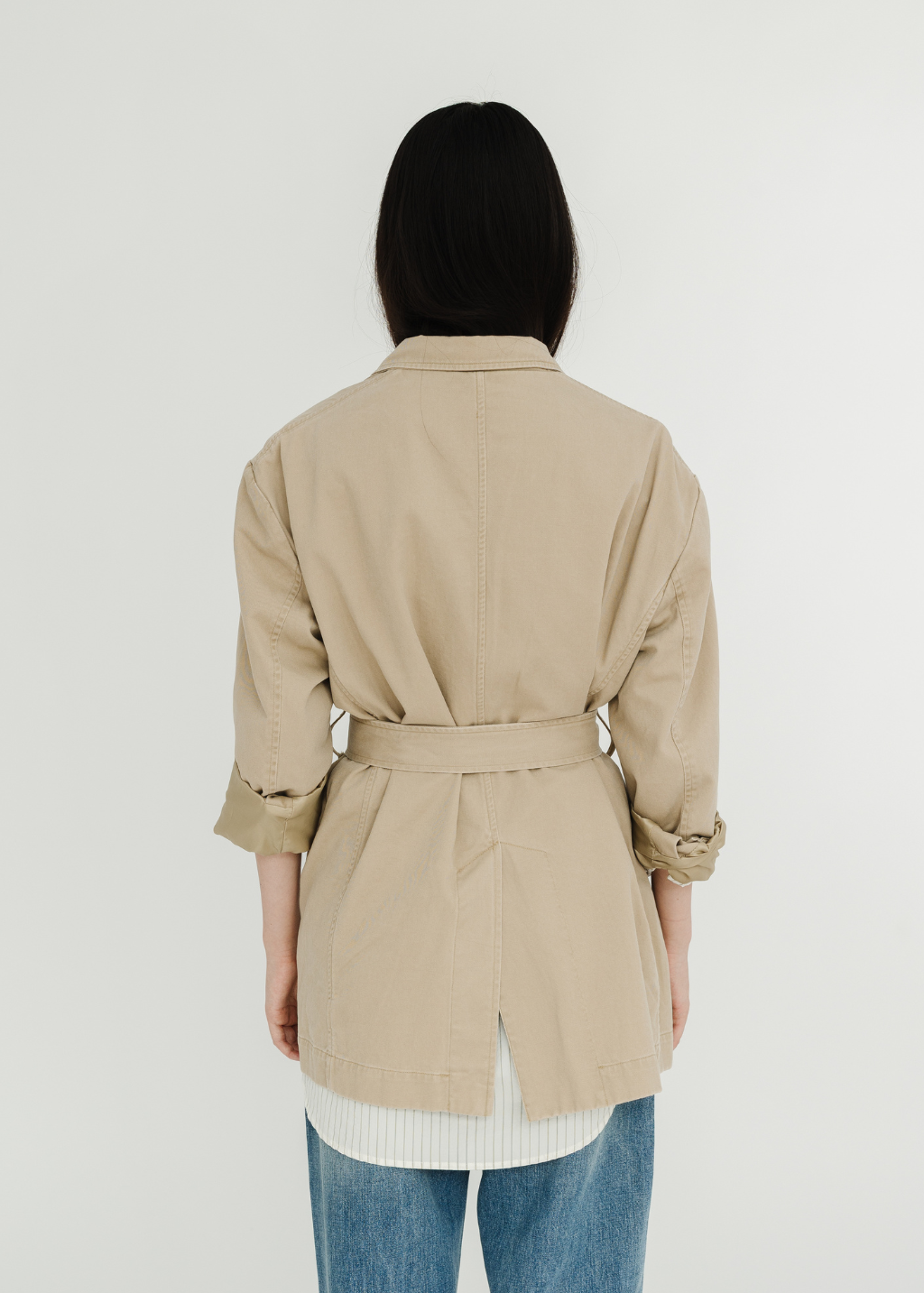 Denimist Deconstructed Blazer With Belt | Shop Tula