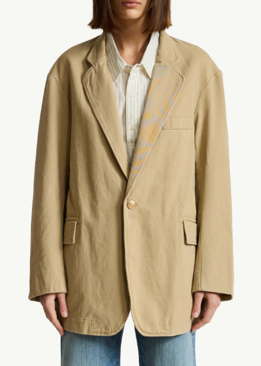 Denimist Deconstructed Blazer With Belt | Shop Tula