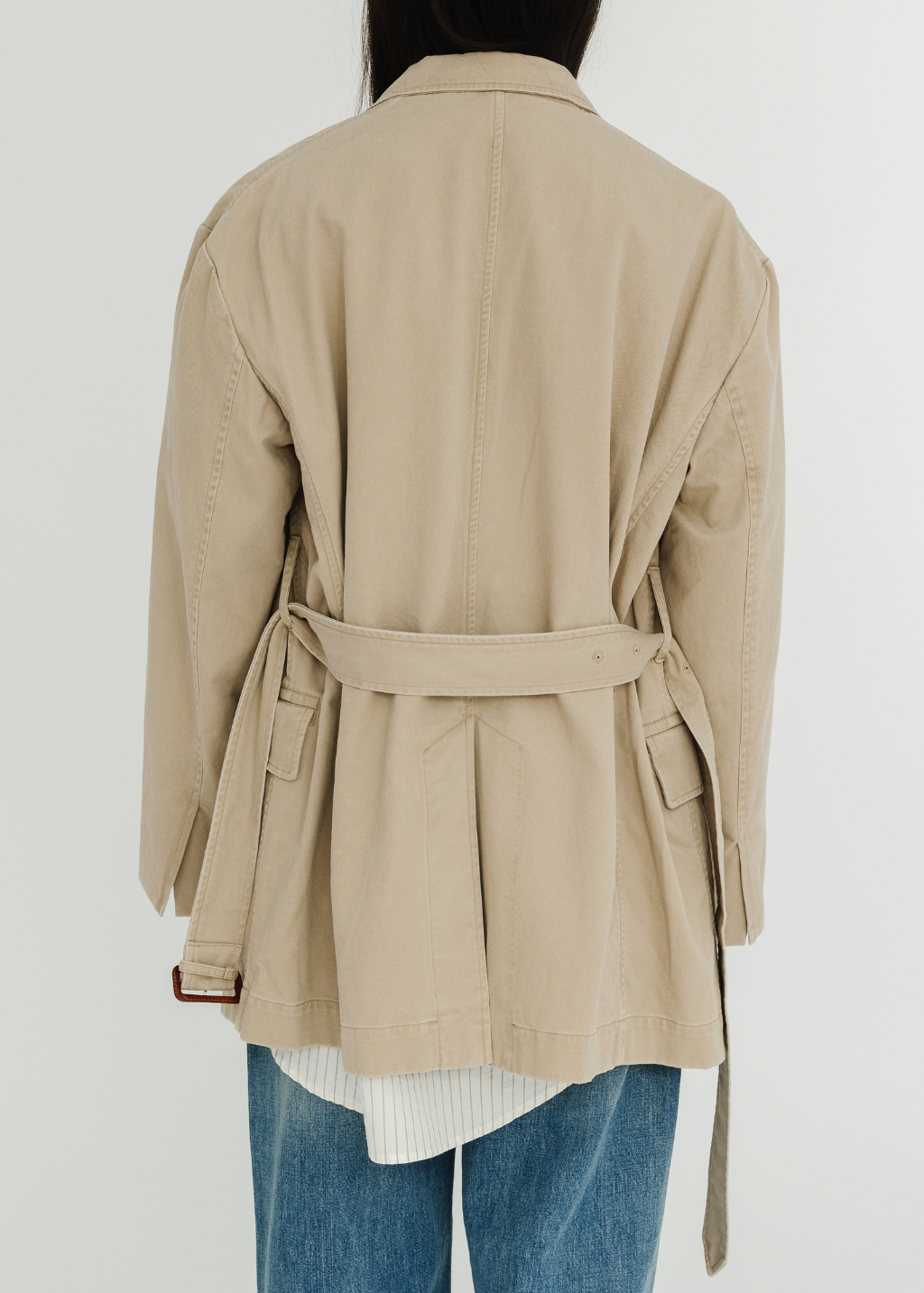 Denimist Deconstructed Blazer With Belt | Shop Tula
