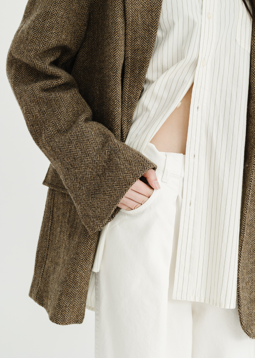 Denimist Deconstructed Blazer in Brown | Shop Tula