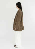 Denimist Deconstructed Blazer in Brown | Shop Tula