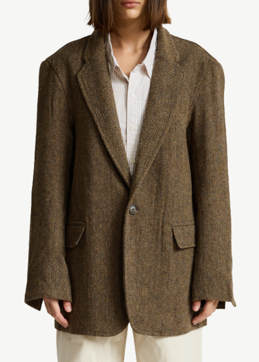Denimist Deconstructed Blazer in Brown | Shop Tula