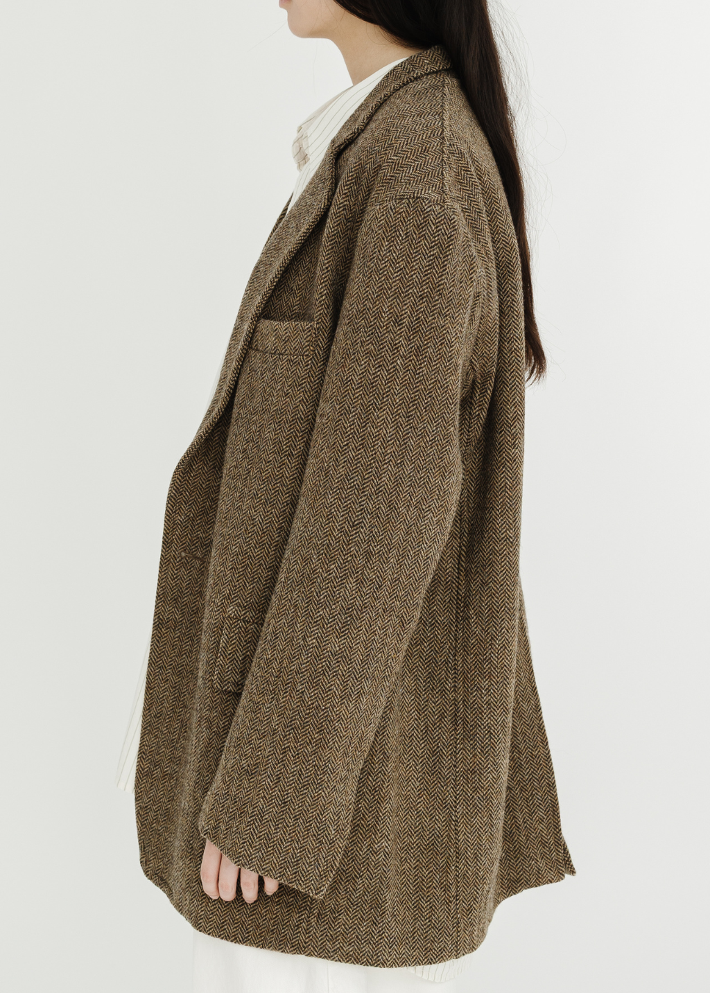 Denimist Deconstructed Blazer in Brown | Shop Tula