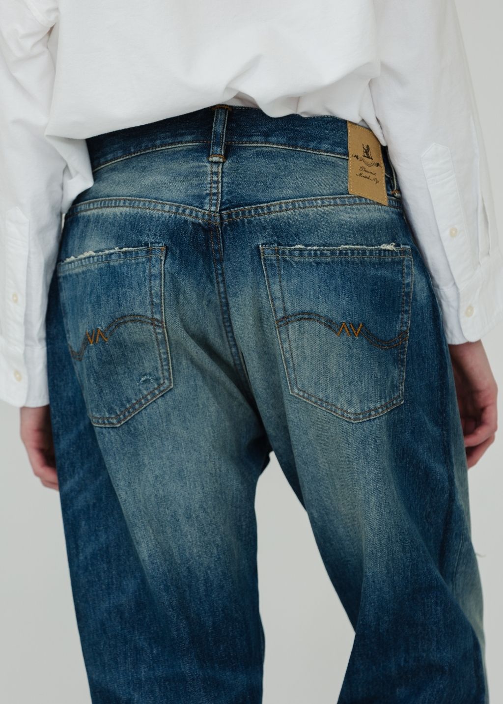 Denimist Haisley Slouch BF Jean in Eshier Blue Details| Shop Tula