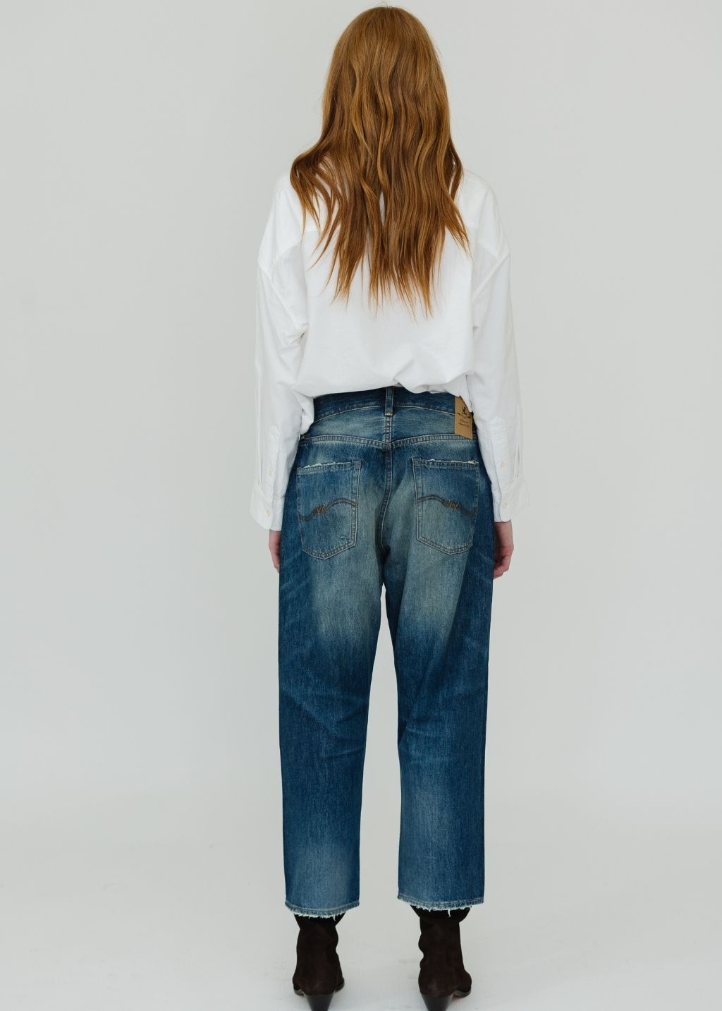 Denimist Haisley Slouch BF Jean in Medium Wash | Shop Tula