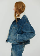 Denimist Iris Boxy Sherpa Lined Trucker Jacket | Shop Tula
