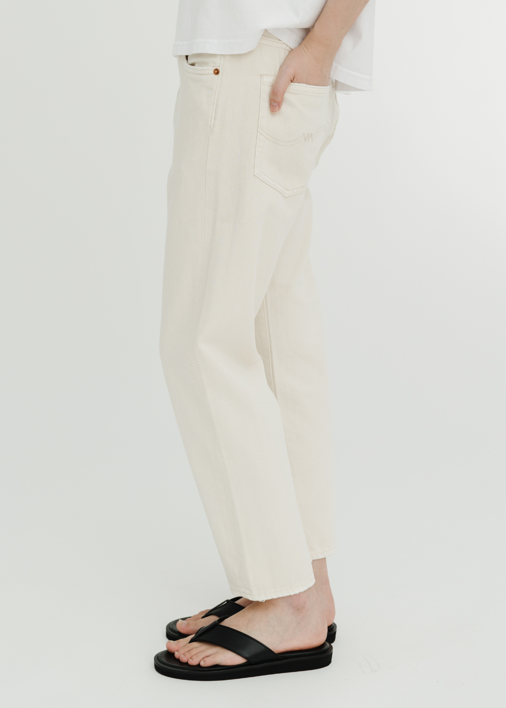 Denimist Lucy BF Jean in Barley Khaki | Shop Tula
