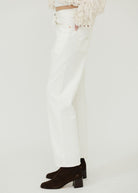 Denimist Lucy Boyfriend Jean White | Shop Tula