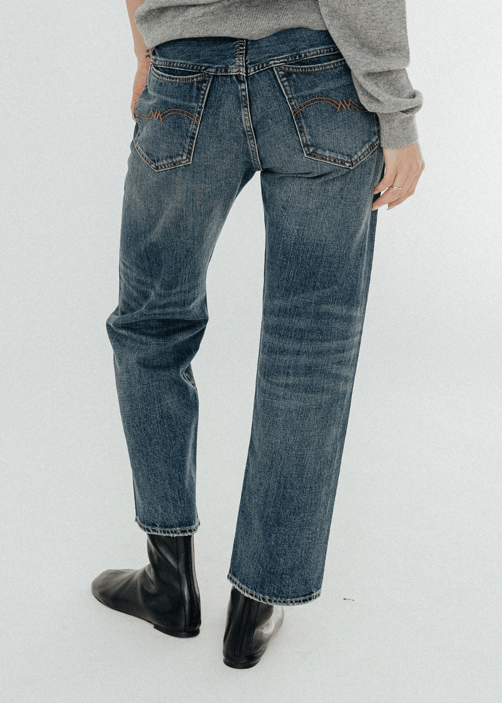 Denimist Lucy Boyfriend Jean in Sloane Indigo | Shop Tula