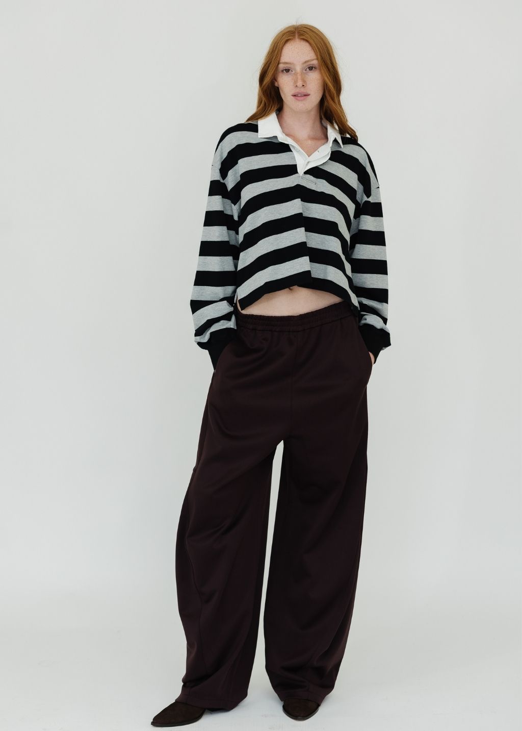 Denimist Rugby L/S Crop Tee | Shop Tula