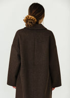 ELIZABETH Brown Leather Scrunchie Hair Tie | Shop Tula