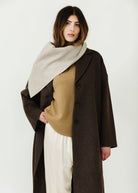 ELIZABETH Italian Wool Bandana in Beige | Shop Tula