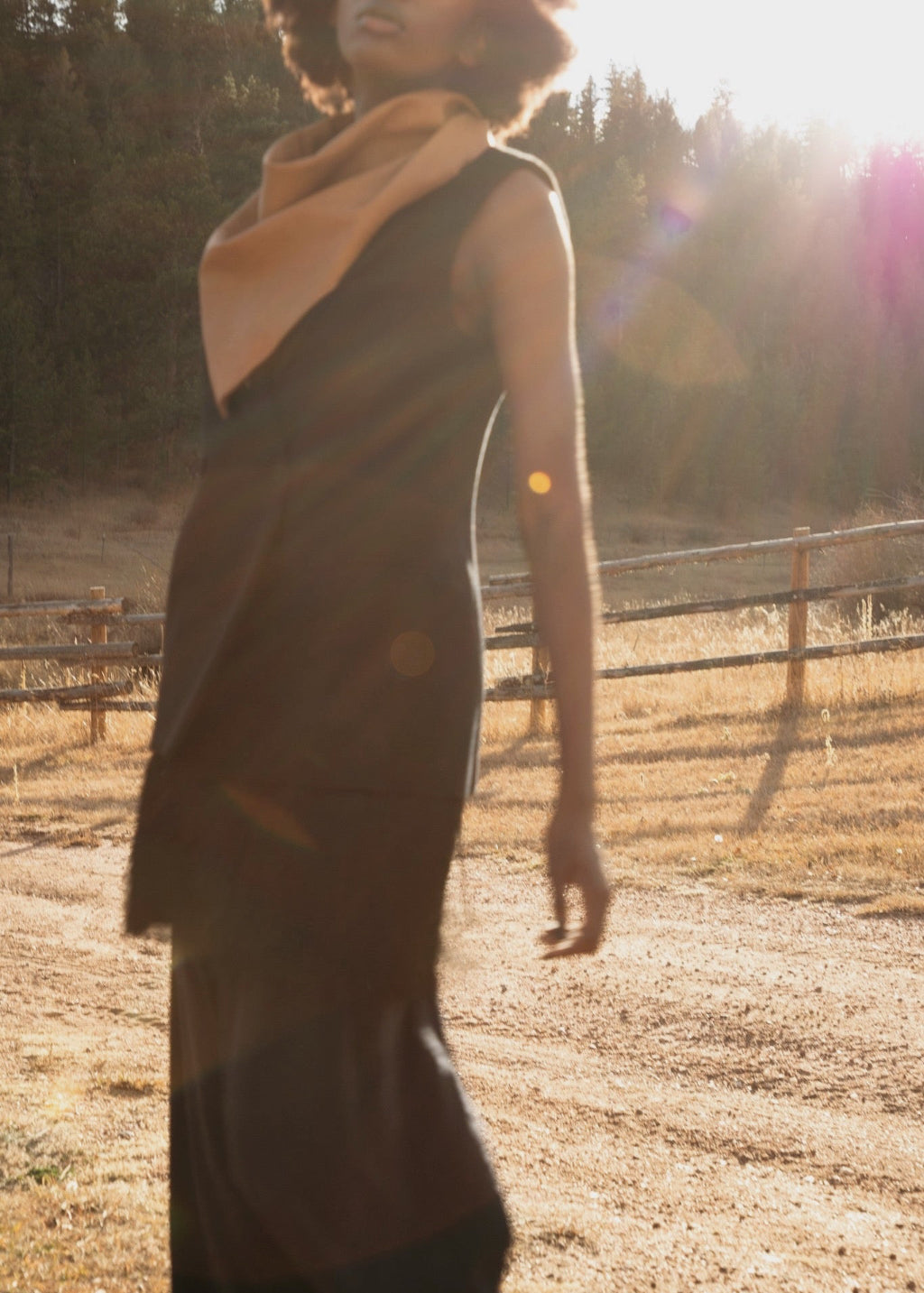 ELIZABETH Leather Bandana in Brown | Shop Tula