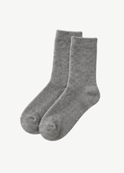 ELMNTL Cloudwalk Cashmere Wool Socks in Ash | Shop Tula