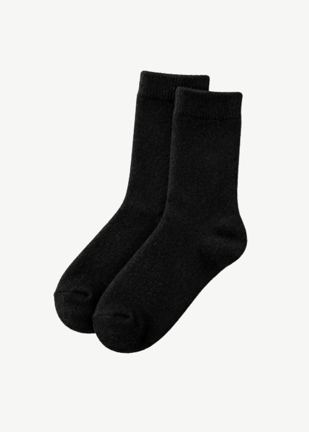 ELMNTL Cloudwalk Cashmere Wool Socks in Black | Shop Tula