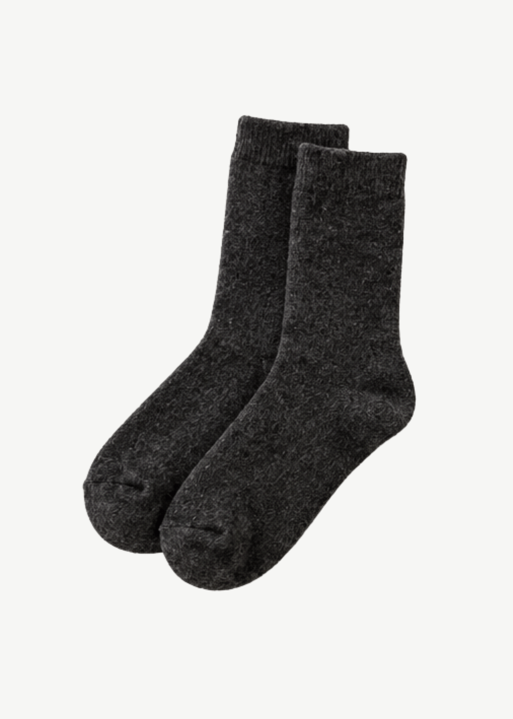 ELMNTL Cloudwalk Cashmere Wool Socks in Charcoal | Shop Tula