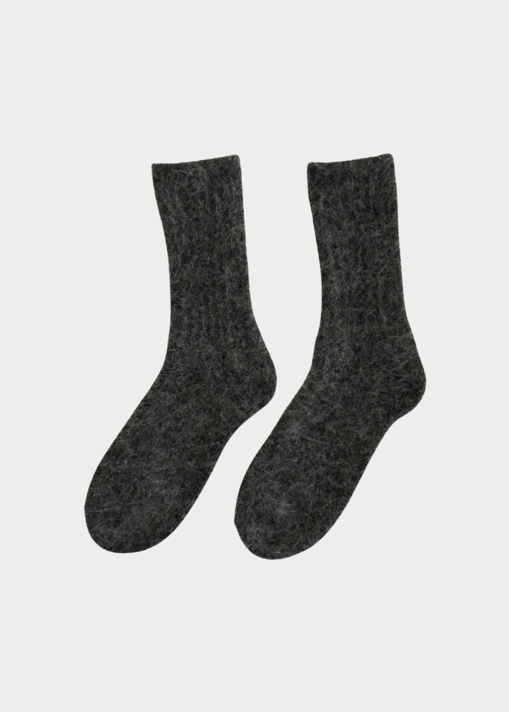 ELMNTL Super Soft Wool Socks in Charcoal | Shop Tula