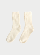 ELMNTL Super Soft Wool Socks in Cream | Shop Tula