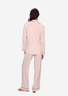 Eberjey The Long PJ Set in Sorbet Pink/Black | Shop Tula