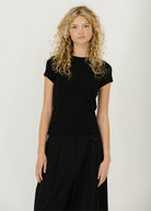 FLORE FLORE Car Baby Tee in Black | Shop Tula