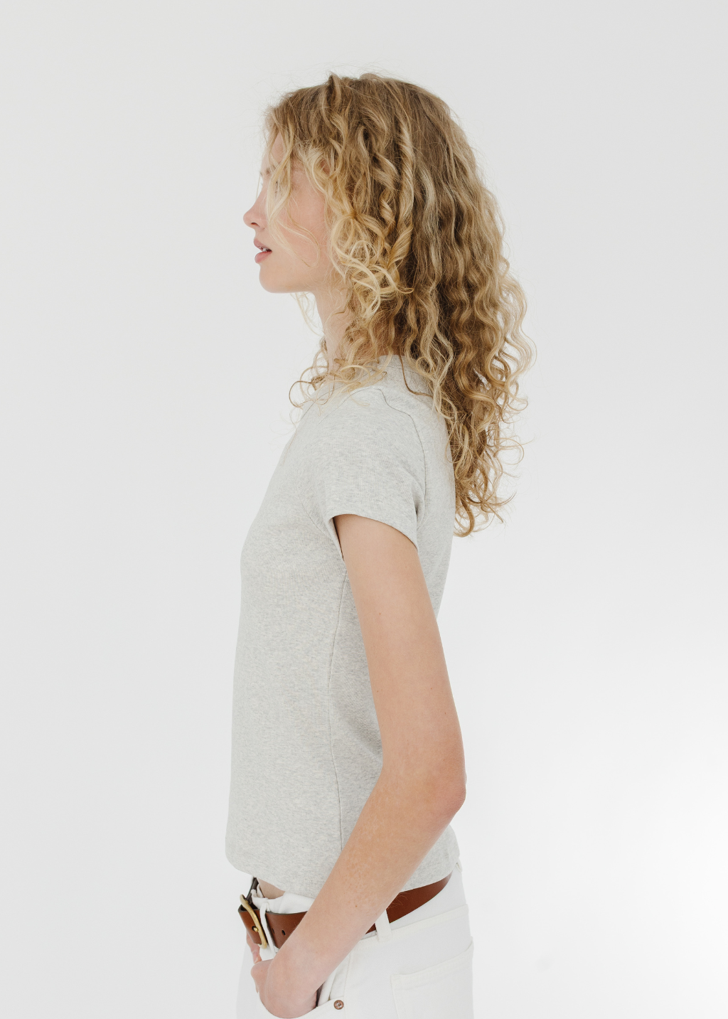 FLORE FLORE Car Baby Tee in Heather Grey | Shop Tula