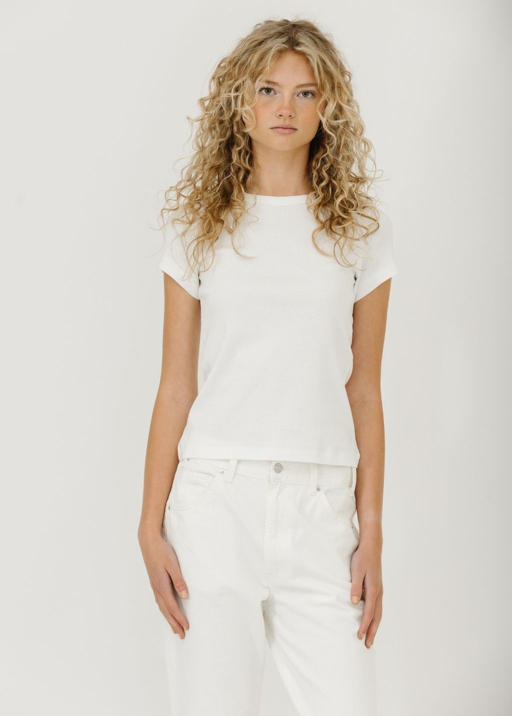 FLORE FLORE Car Baby Tee in White | Shop Tula