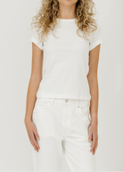 FLORE FLORE Car Baby Tee in White | Shop Tula